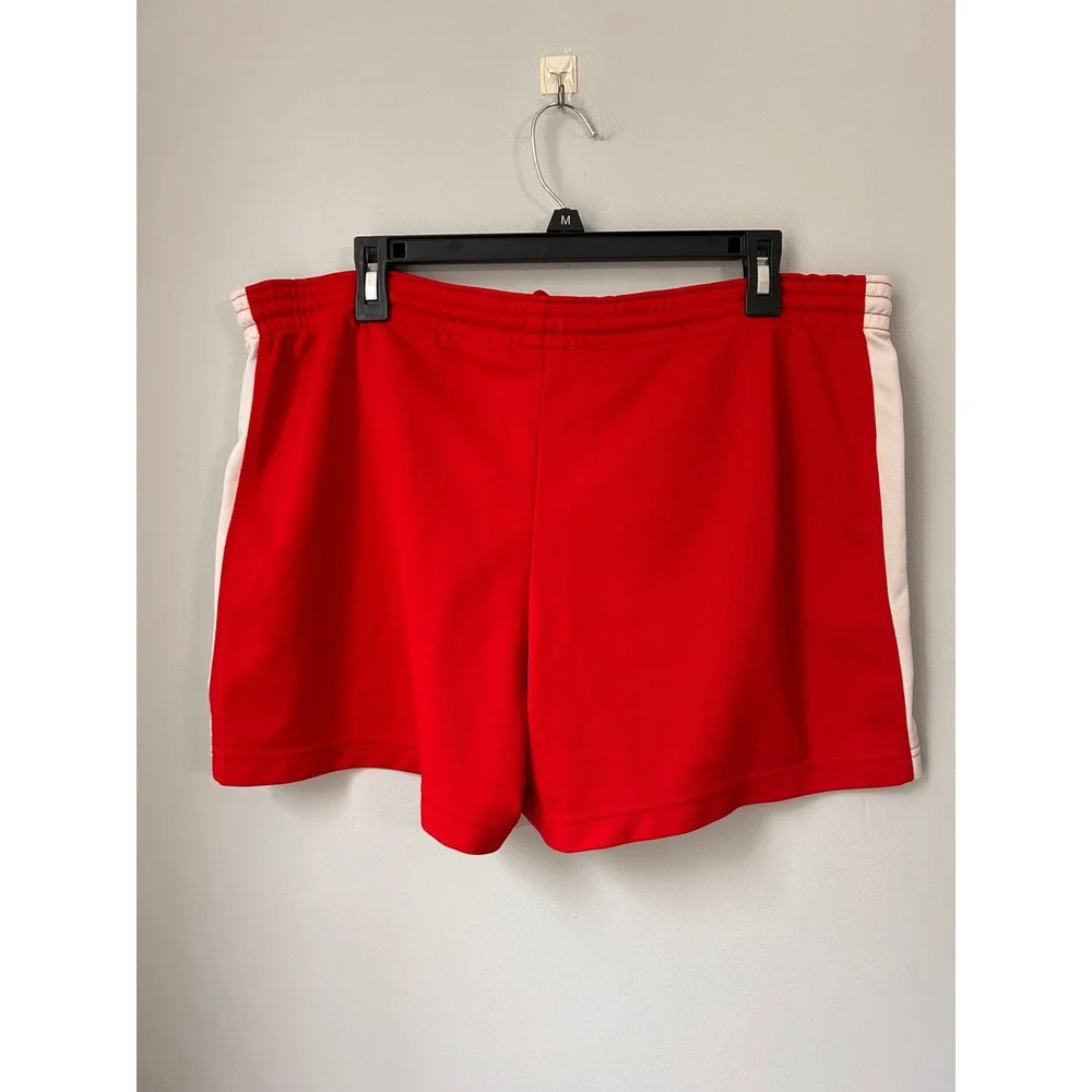 Nike Red White Athletic Shorts Girls Large 12-14 Elastic Waist 228573-611
